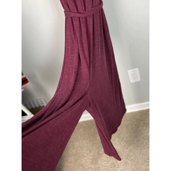 Anthropologie HD In Paris Jacenta Wide Leg Jumpsuit Size Medium Modal Cranberry - Picture 4 of 7